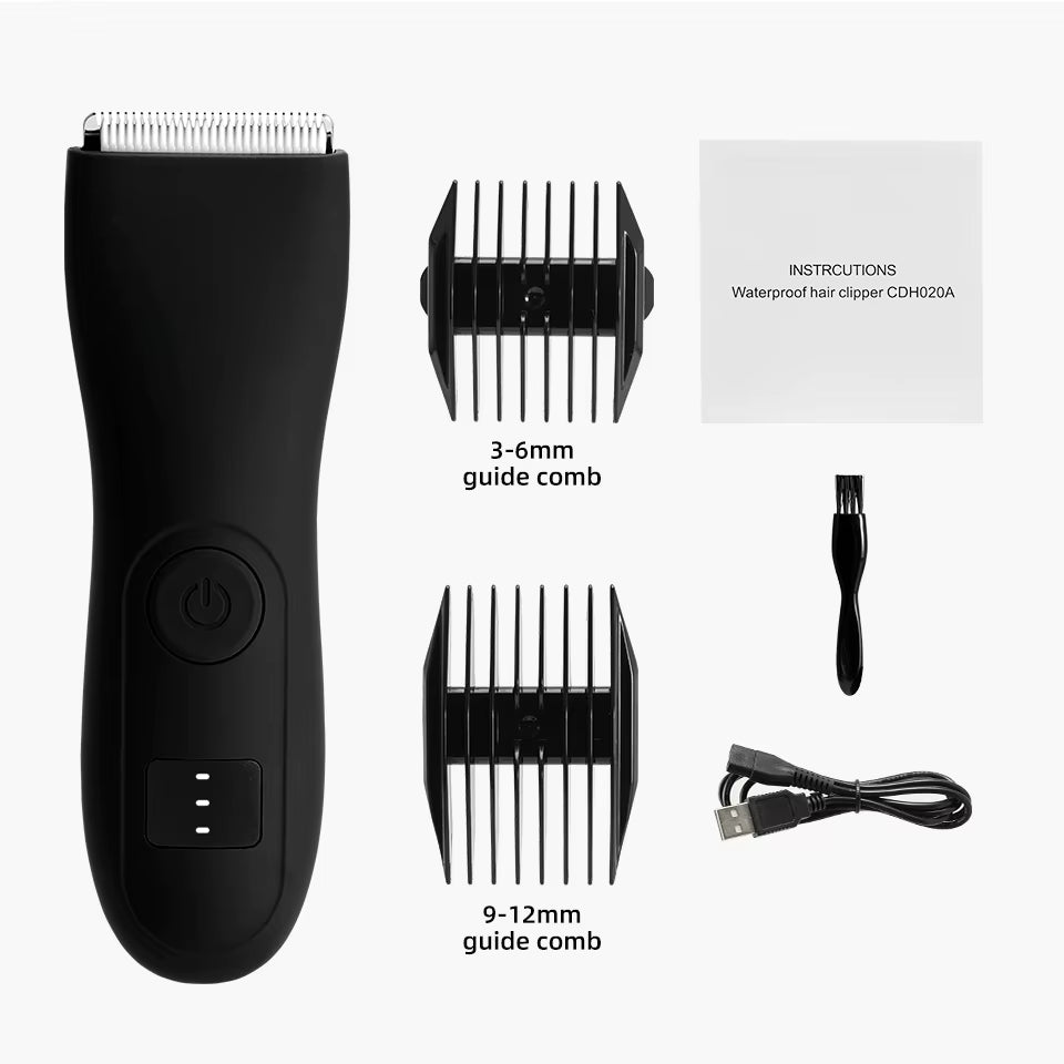 Waterdichte Body & Bikini Trimmer – Oplaadbare Keramische Lichaamstrimmer voor Mannen & Vrouwen